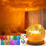 PIKOY Sternenhimmel Projektor als Kristallkugel mit 18 RGB Farben, dimmbar & Timer – eine Premium Deko für Gaming & Schlafzimmer und das ideale Geschenk für Frauen & Männer & Kinder.