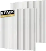 TONOR Groß Akustikpaneele selbstklebend, 8 pack 120x60x0.9 cm(5.76m²) Wandpaneele selbstklebend a...