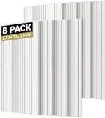 TONOR Groß Akustikpaneele selbstklebend, 8 pack 120x60x0.9 cm(5.76m²) Wandpaneele selbstklebend a...