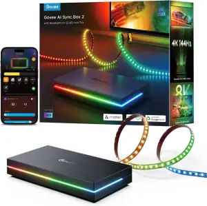 Govee HDMI 2.1 Sync Box AI Kit 2, inkl. TV Hintergrundbeleuchtung, unterstützt 8