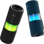 BLAUPUNKT Bluetooth Lautsprecher Tragbar Schwarz mit LED-Licht, Akku, Freisprechfunktion, USB & SD-Slot – Musikbox Bluetooth für Zuhause, Outdoor & Party