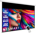 ESMART Professional MIMOTO Motor-Leinwand 258 cm Bild 221 x 125 cm (100") 16:9 | Programmierbare Fernbedienung | Heimkino elektrische Beamer Projektionsleinwand Motor Leinwand LCD LED