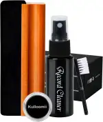 4-IN-1 Reinigungsset für Vinyl Schallplatten - Antistatischer Schallplattenbürste und Samtpolster...