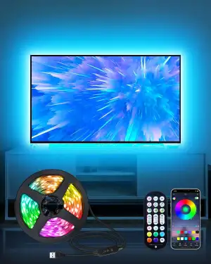 Daymeet TV LED Hintergrundbeleuchtung, 3M USB TV LED Streifen Fernseher für 32 b