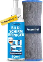 LICARGO Bildschirmreiniger Set 300ml - Streifenfrei & schonend - Display Reiniger mit Mikrofasert...