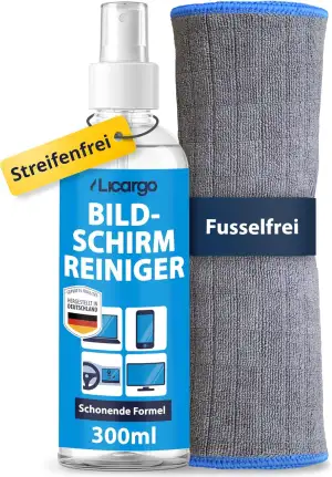 LICARGO Bildschirmreiniger Set 300ml - Streifenfrei & schonend - Display Reinige
