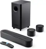 MAJORITY Bowfell Halo Soundbar für TV Geräte | 230W TV Lautsprecher für Fernseher | Sound Bar mit Subwoofer | 5.1 Dolby Surround Sound Heimkino Soundsystem mit HDMI eARC | Soundbar PC Bluetooth 5.3