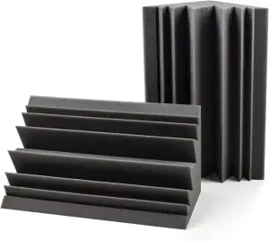 ACOUSPANEL Bassfalle 2 Stück Akustikschaum, Bass Trap 40x28x20cm, Effektive Scha