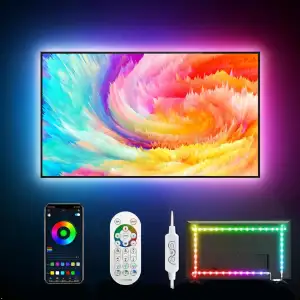 Daymeet LED TV Hintergrundbeleuchtung, 4M LED Streifen Fernseher für 55 bis 75 Z