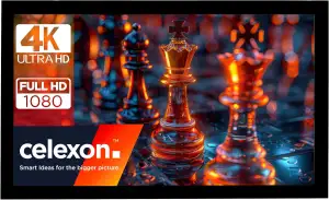 celexon basic Rahmen-Leinwand 110" | 240x135 cm 16:9 | 4K Full HD 3D | Beamerlei