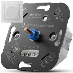 Scandinavian home Dimmer für LED Lampen 3-300W / VA - Universeller LED Dimmer Sc