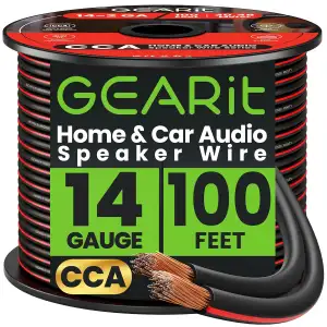 GEARit CCA Lautsprecher kabel 2 x 2,50 mm² 30 Meter Audio Kabel 14 AWG Speaker C