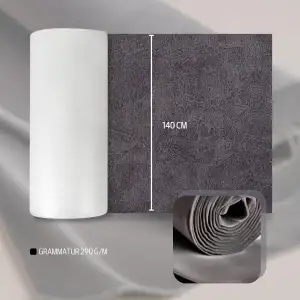 Mikrofaserstoff | Schwarz, 500cm x 140cm | Wildleder Optik Kunstleder Wildlederimitat Velvet Velour - Stretch Dehnbar Folie Autofolie Stoff für DIY Auto Box Liner Möbelfolie