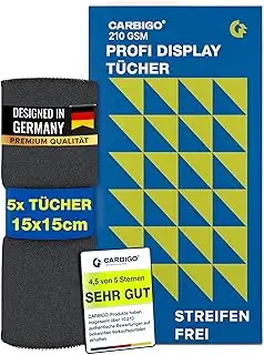 210 GSM Profi Mikrofasertuch Display – Streifenfreie Reinigung von Display, Brillen, Bildschirmen – 