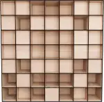 Schroeder-Diffusor «QRD 2D N7» – 50 x 50 cm | Holz-2D-Schroeder-QRD-Paneel | Akustikdiffusor aus Birkensperrholz – 11 cm tiefes Akustikpaneel