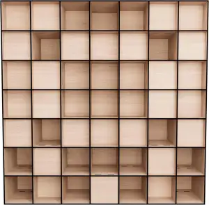 Schroeder-Diffusor «QRD 2D N7» – 50 x 50 cm | Holz-2D-Schroeder-QRD-Paneel | Aku