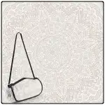 Picknickdecke wasserdicht waschbar, Stranddecke Sandfrei XXL Campingdecke Strandmatte isoliert mit Alu wasserdichter Unterseite (Khaki, 200x200cm)