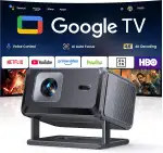 [Google TV & Offizielle Apps] Beamer 4K Unterstützt, Smart Beamer Heimkino 1080P FHD, Autofokus &...