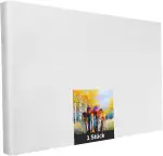 Keilrahmen Set aus 1 Stück in 150x180 cm, weiße Künstlerleinwand aus Polyester, zum Bemalen, fert...