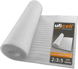 Laminat Trittschalldämmung uficell® ULTRA PE-Schaum - Stärke 2 mm - Trittschalld