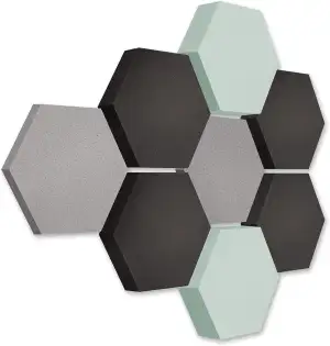 platino24 Akustikpaneele 8 Elemente Edition LOFT 3D I Ø 300mm Akustikplatten Sch