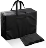 SHOGAZI Aufbewahrungstasche XL für Auflagen aus reißfestem Oxford Gewebe, Wasserfest, Schwerlasten bis 80kg, Transporttasche für Klappmatratzen Größen - 70/80/90×190/200×12 cm, Größe: 91x37x68cm