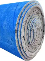 Teppichunterlage, 5 m², PU-Schaum, 12 mm dick, rutschfest, weich und gepolstert, wärme- und akustische Isolierung, Farbe: Blau