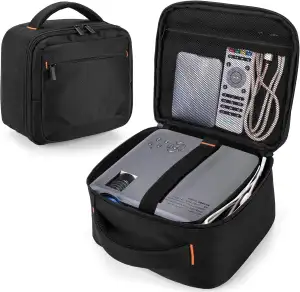 CURMIO Beamer Tasche, Tragetasche für Mini Projektor, Projektortasche Kompatibel