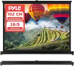 Pyle Beamer Rollo- Leinwand, 40 Zoll 91x68cm, 4:3 4K Projektorleinwand Ausziehbar & Tragbar mit S...