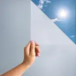 MARAPON Fensterfolie Blickdicht in Matt (0.30x2 m) statisch haftende Sichtschutzfolie Fenster, Milch