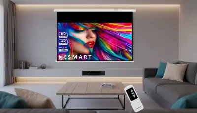 Motorleinwand Wandmontage: Eleganz & Komfort