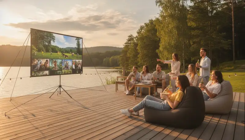 Tageslichtleinwand: Brillante Bilder im Hellen